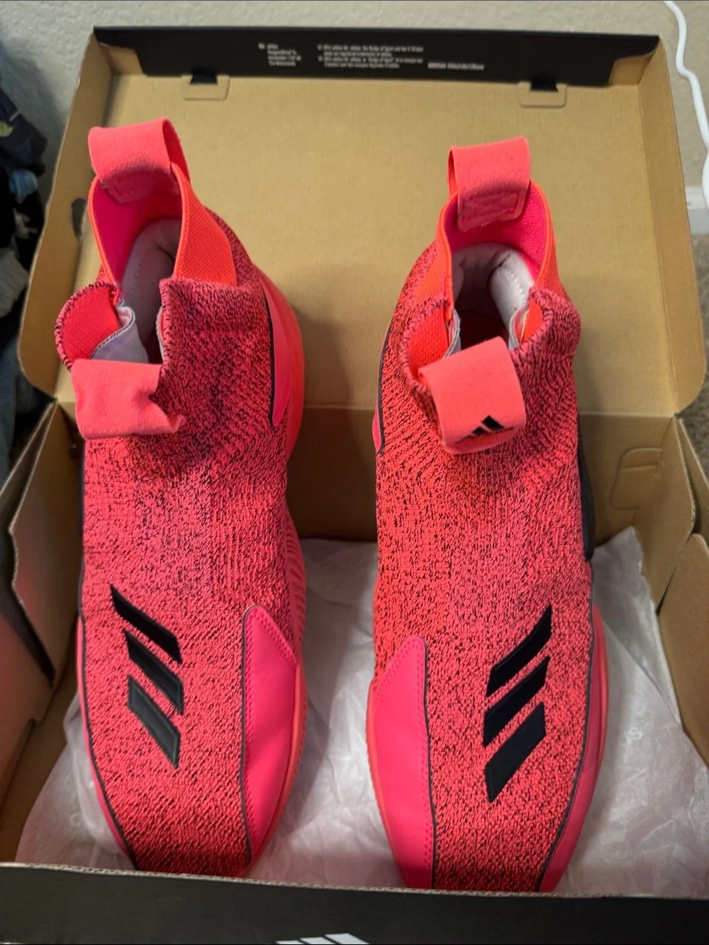 Adidas N3XT L3V3L 2020 FW9246 sneakers Coral/Pink Slip-ON sock style SZ 10.5